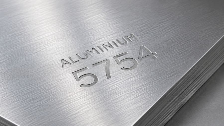 Surface de tôle en aluminium 5754 brossé illustrant les caractéristiques de cet alliage léger et résistant à la corrosion